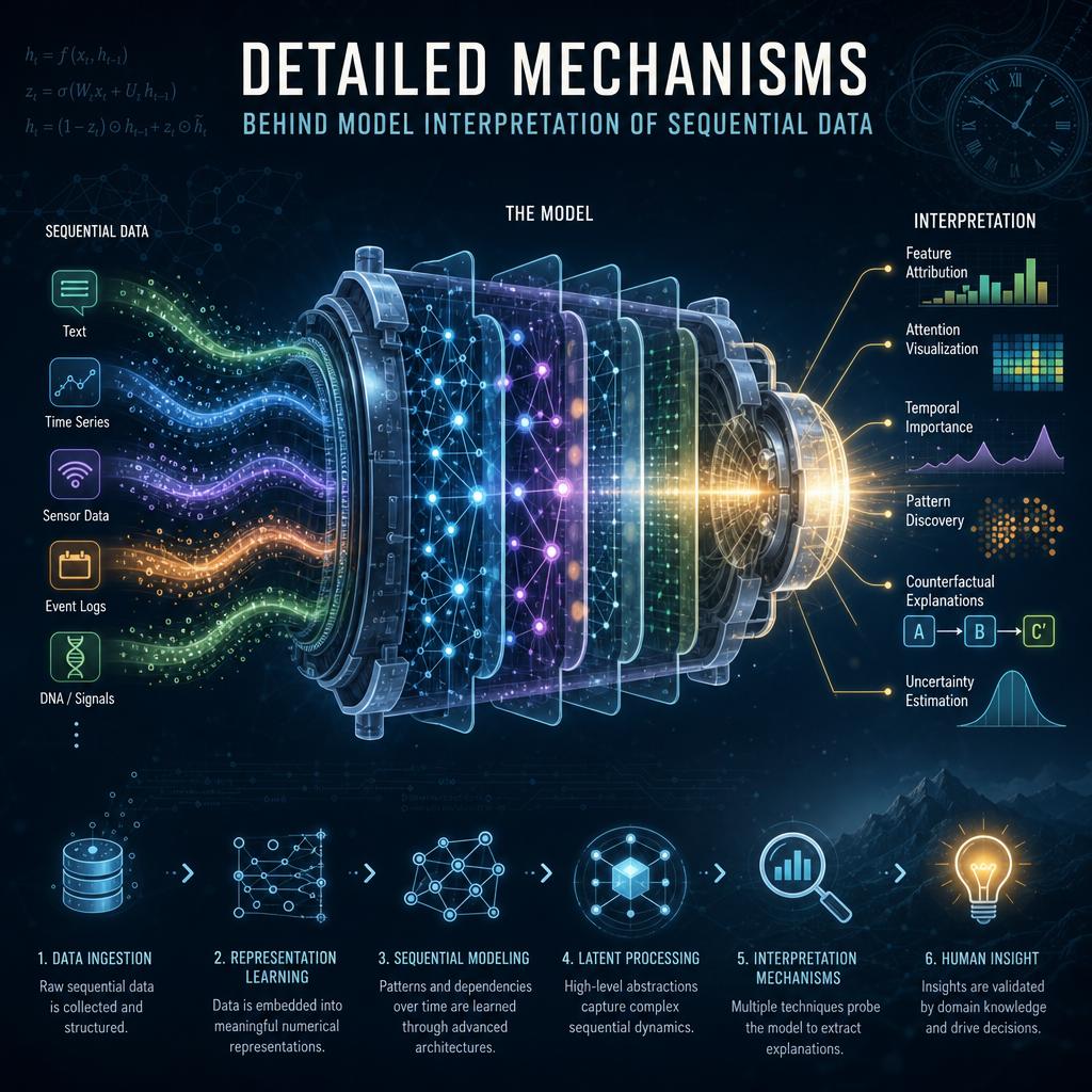 Detailed Mechanisms Behind Model Interpretation of Sequential Data