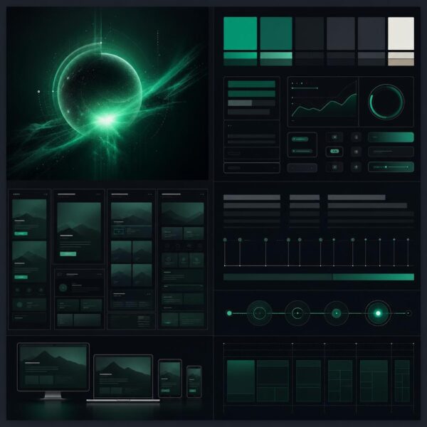 Emerald Brand and Conversion Design Studio design system illustration