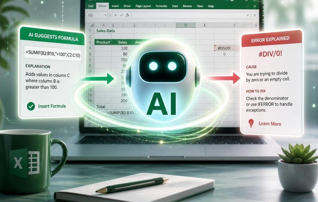AI Enhances Excel: Proposing Formulas and Explaining Errors
