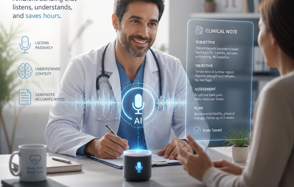 How AI Reduces Doctors’ Paperwork Through Ambient Scribing