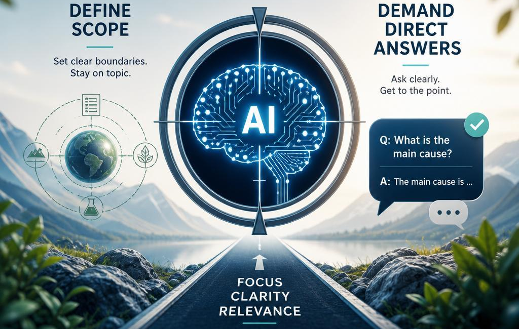 Keep AI on Topic: Define Scope and Demand Direct Answers
