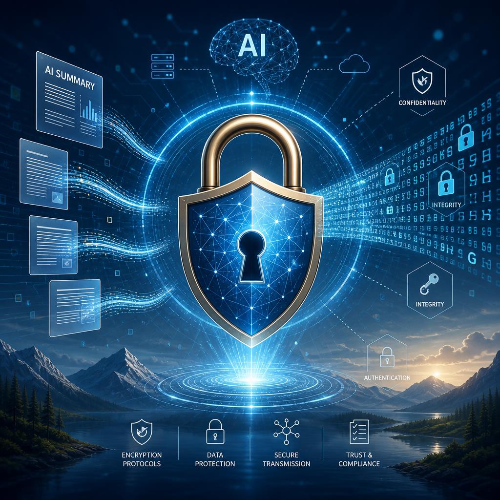 Implementing Robust Encryption protocols for Data Protection in AI summaries