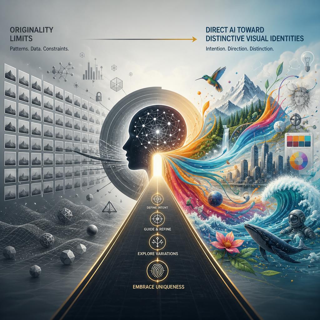 Originality Limits and How to Direct AI Toward Distinctive Visual Identities