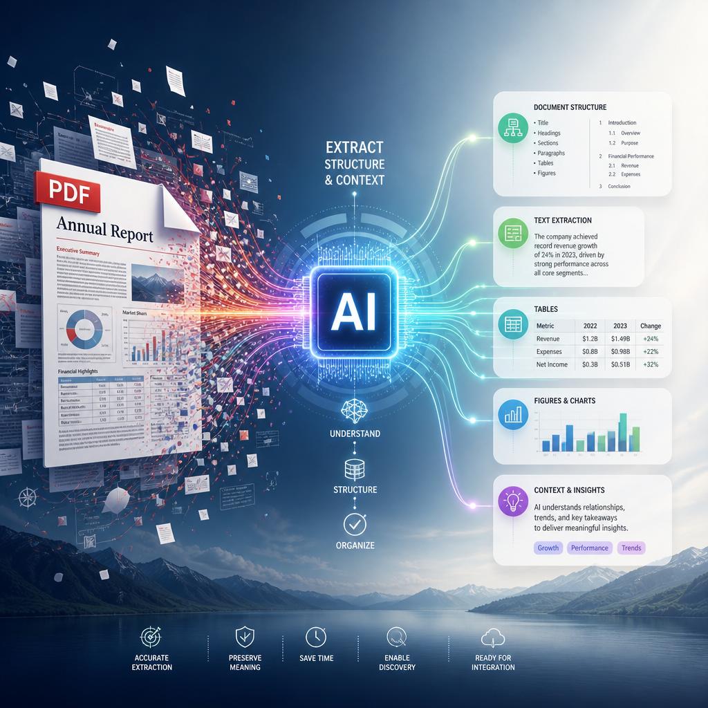 How AI Extracts Structure and Context From Complex PDF Files