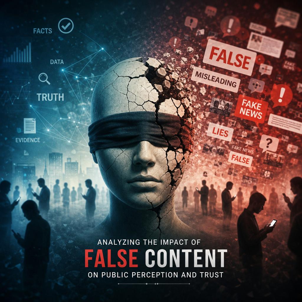 Analyzing the Impact of False Content on Public Perception and Trust