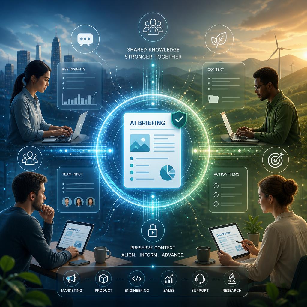 - creating Shared AI Briefings That Preserve Context Across Teams