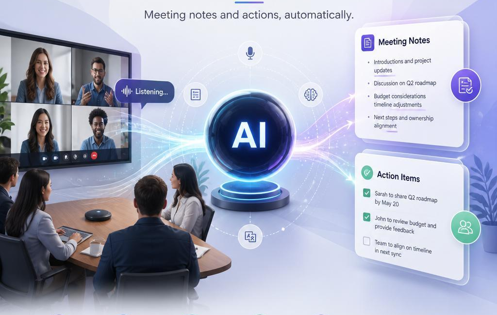 How AI Automatically Captures Meeting Notes and Actions