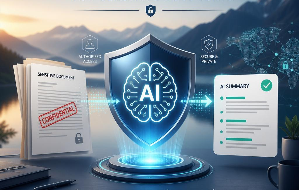 Authorized AI Summarization for Sensitive Documents