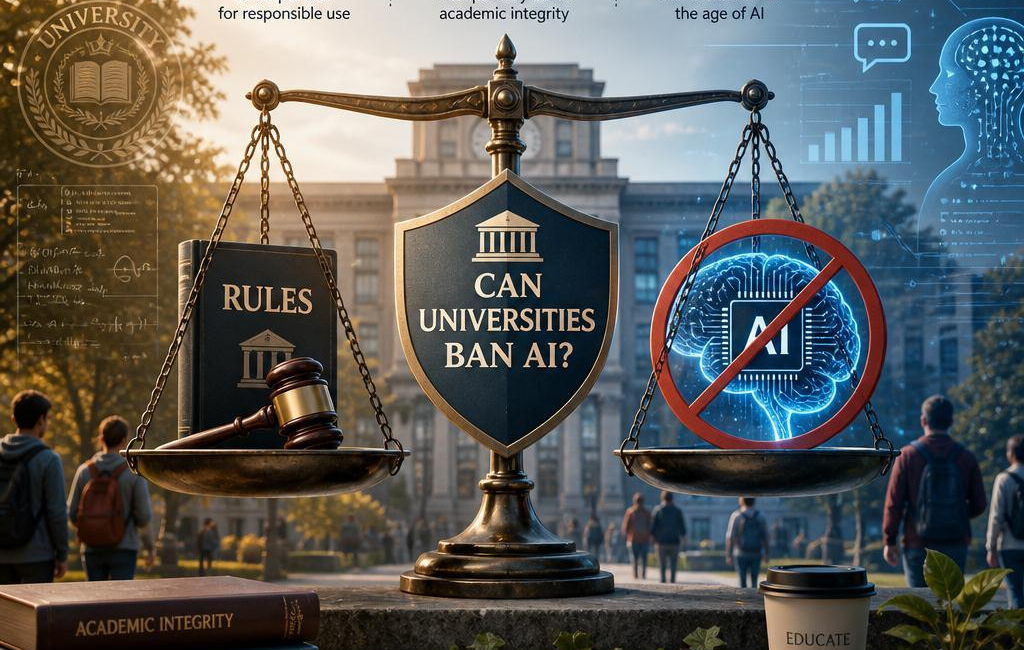 Can Universities Ban AI? Rules, Disclosure, Assessment