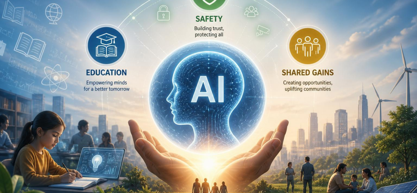 AI’s Social Response: Education, Safety, Shared Gains