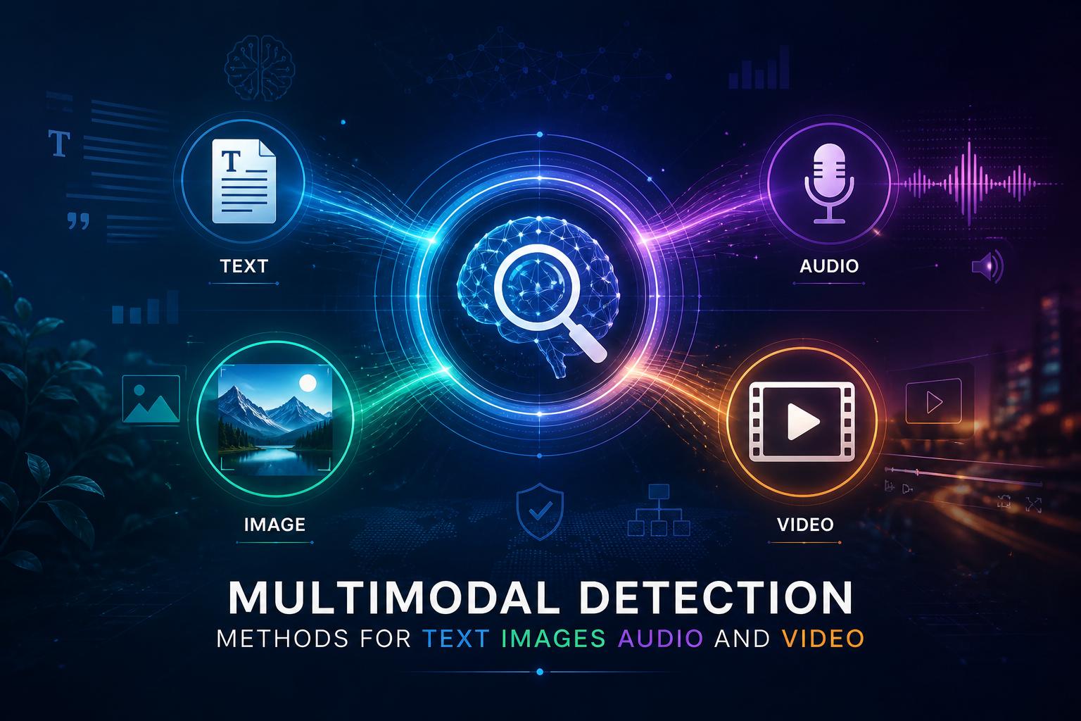 Multimodal Detection Methods for Text Images Audio and Video