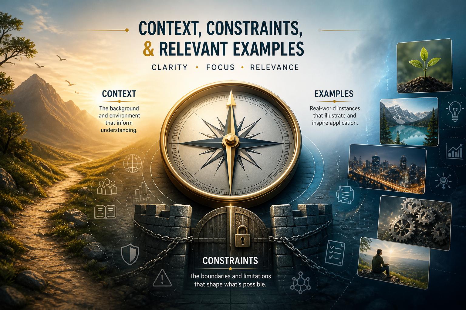 Providing Context, Constraintsand Relevant Examples